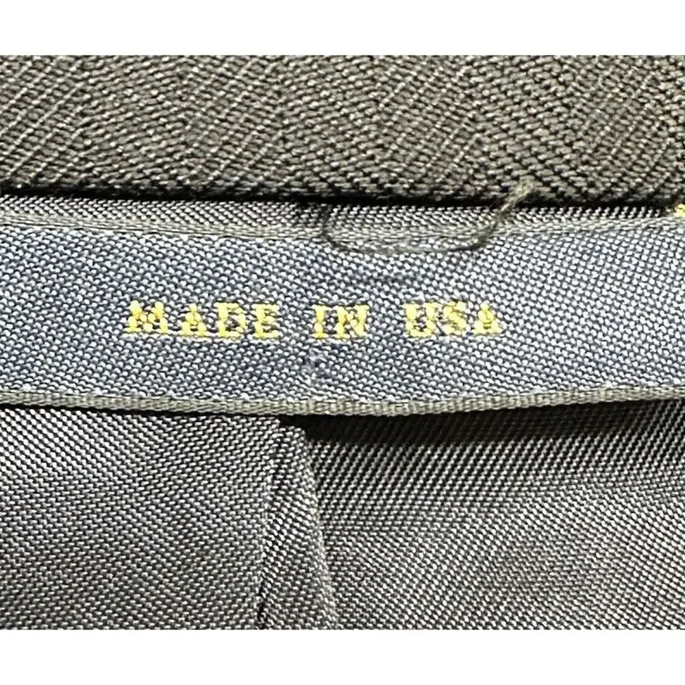 Brooks Brothers Jacket 43 R Navy SaxXon Wool Striped Madison 1818 Sport Coat USA - Picture 5 of 11